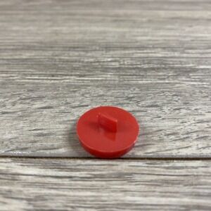 Vintage Miniature Plastic Dollhouse Coffee Pot Lid Red